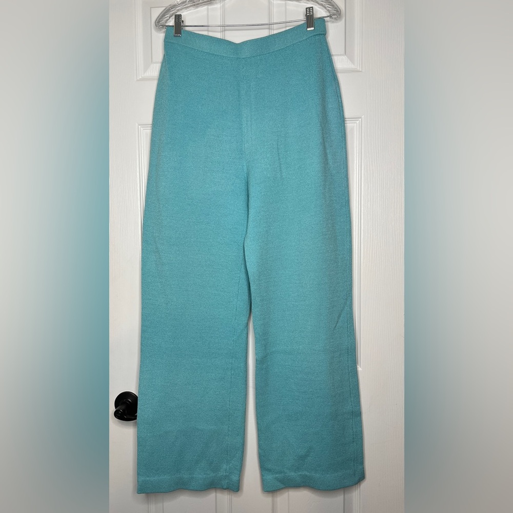 St. John Collection by Marie Gray Turquoise Santana Knit Pants – Size 12